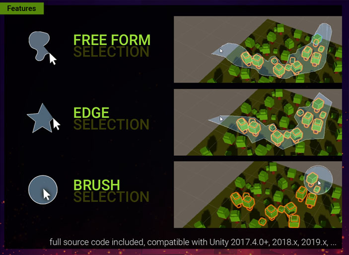 Free Form Selection for Unity Screenshot